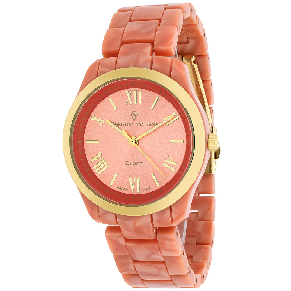 Christian Van Sant Women's Granite Pink Dial Watch - CV3413