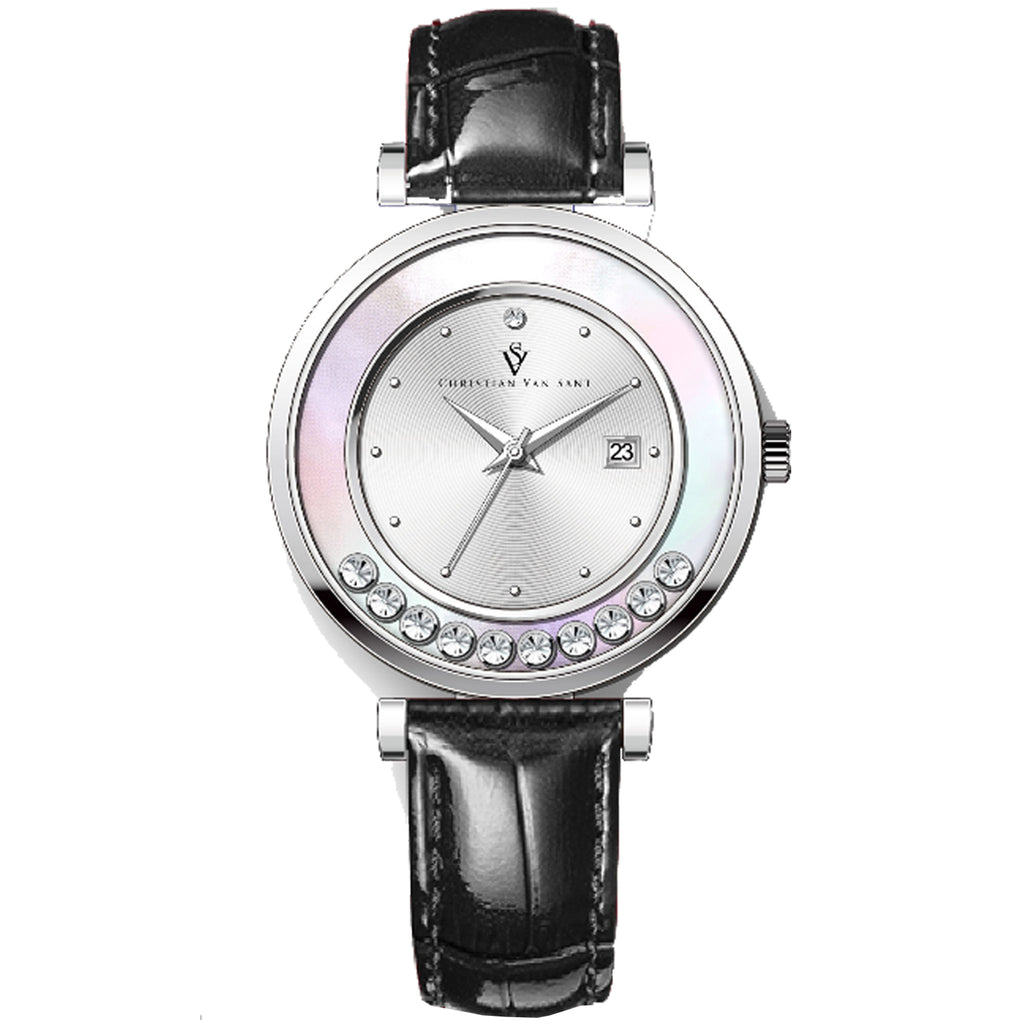 Christian Van Sant Women's Bria Silver Dial Watch - CV3810