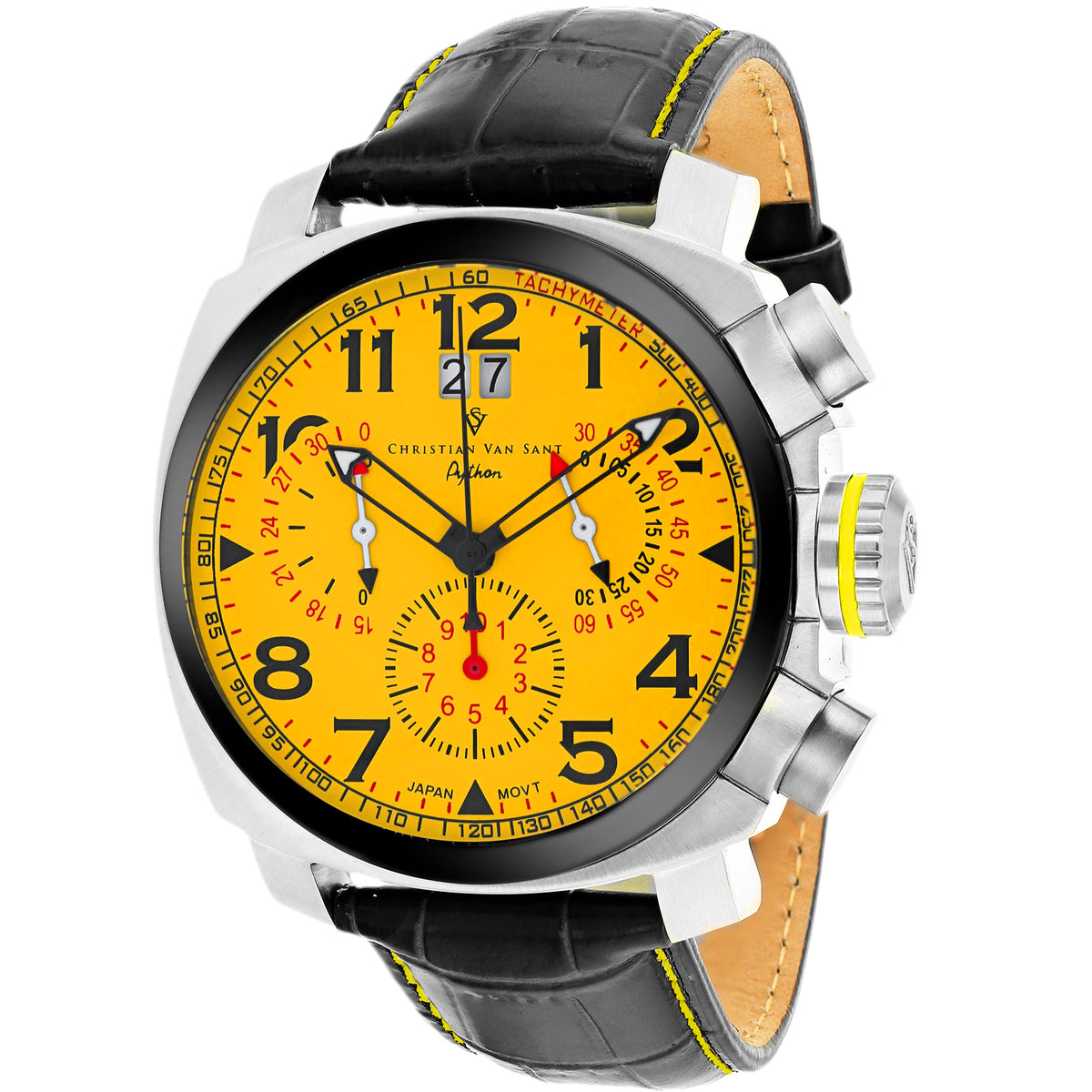 Christian Van Sant Men's Grand Python Yellow Dial Watch - CV3AU12
