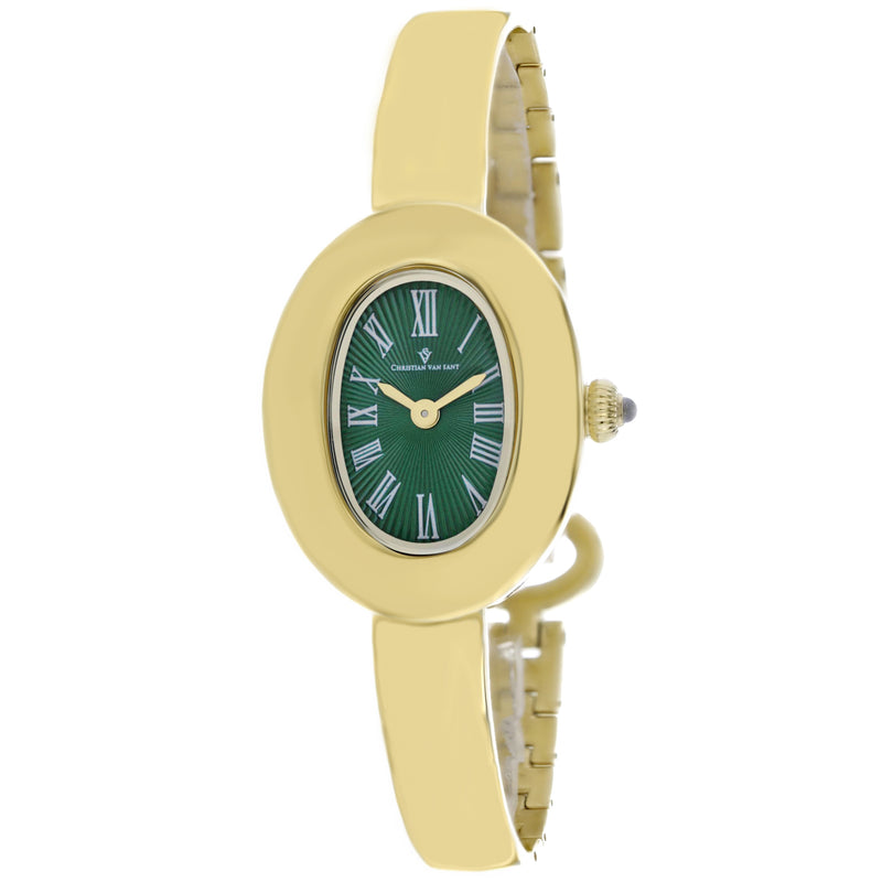 Christian Van Sant Women's Anora Green Dial Watch - CV4336