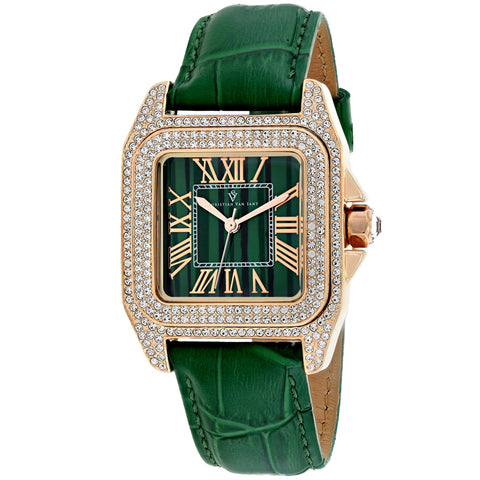 Christian Van Sant Women's Radieuse Green Dial Watch - CV4424