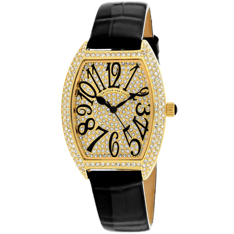 Christian Van Sant Women's Elegant Gold tone Dial Watch - CV4820