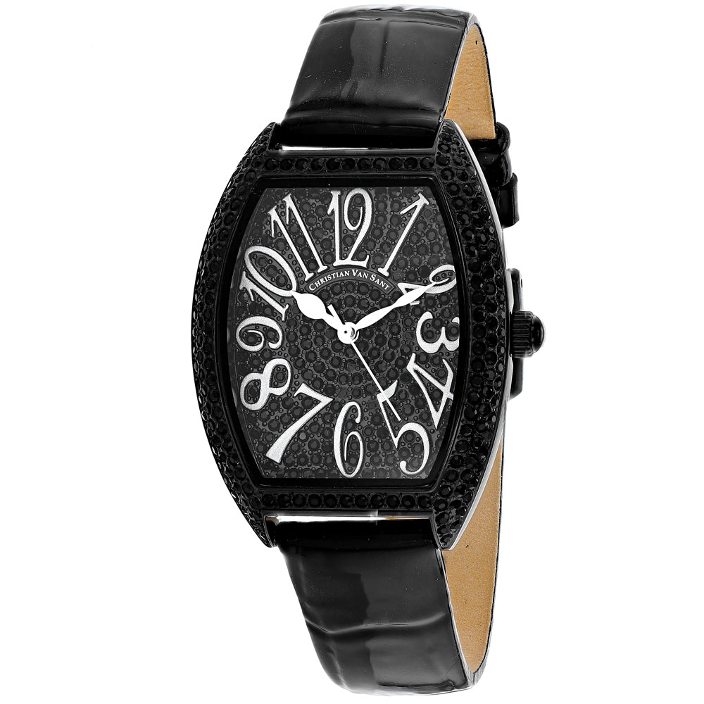 Christian Van Sant Women's Elegant Black Dial Watch - CV4823
