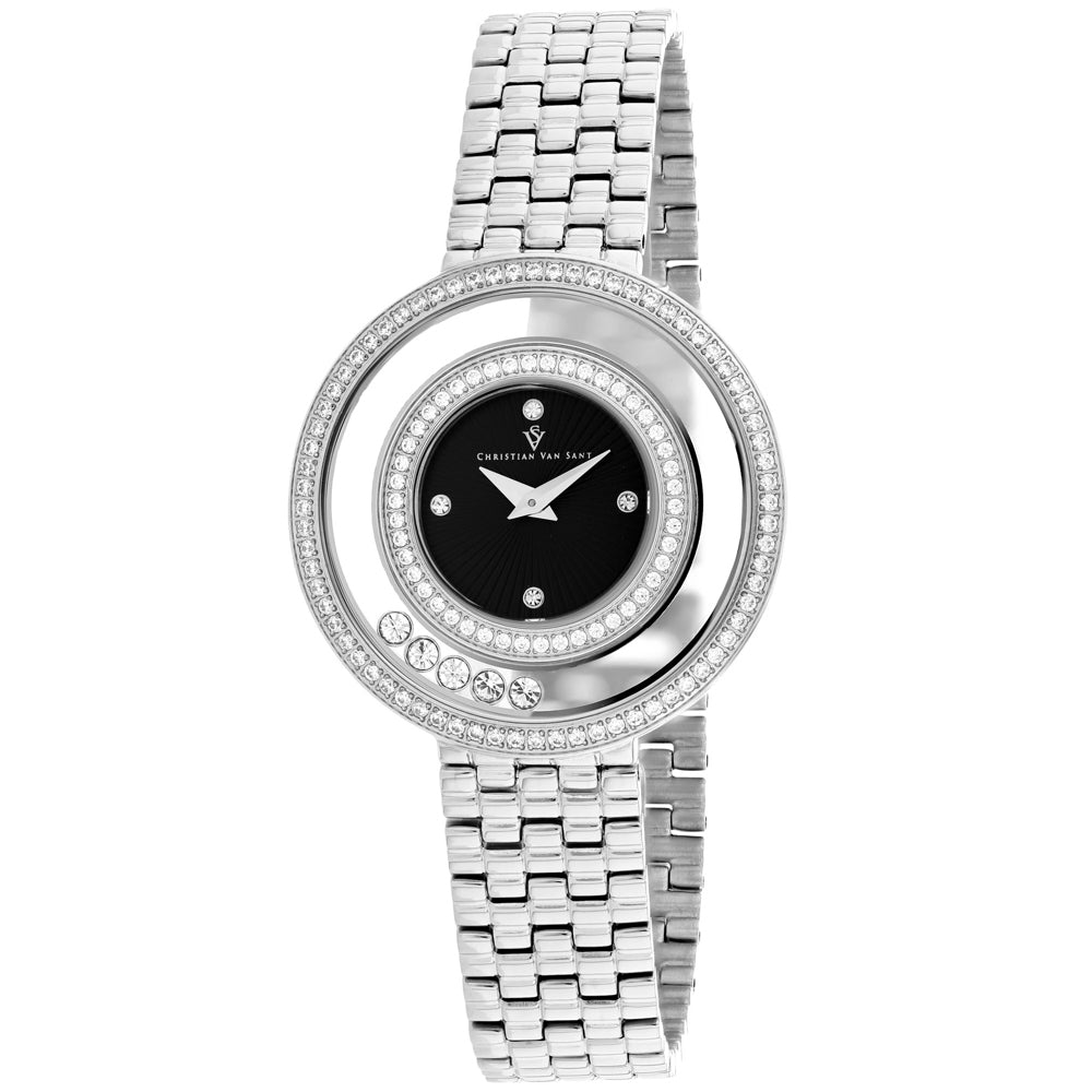Christian Van Sant Women's Gracieuse Black Dial Watch - CV4830
