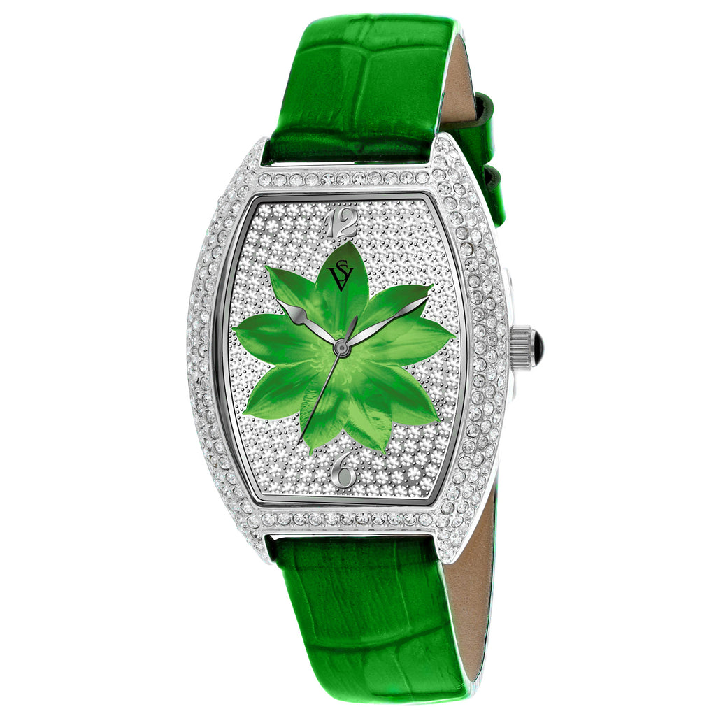 Christian Van Sant Women's Lotus Green Dial Watch - CV4853