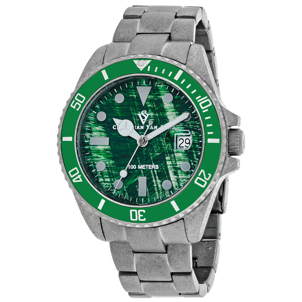 Christian Van Sant Men's Montego Vintage Green Dial Watch - CV5102B