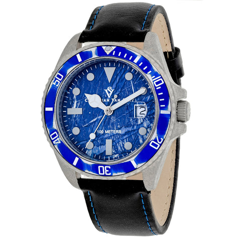 Christian Van Sant Men's Montego Vintage Blue Dial Watch - CV5103L