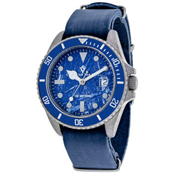 Image of Christian Van Sant Men's Montego Vintage Blue Dial Watch - CV5203B