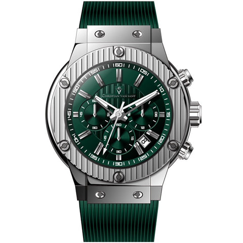 Christian Van Sant Men's Monarchy Green Dial Watch - CV8143