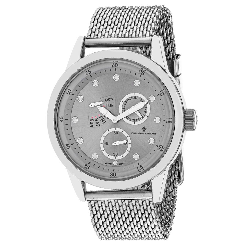 Christian Van Sant Men's Rio Silver Dial Watch - CV8710