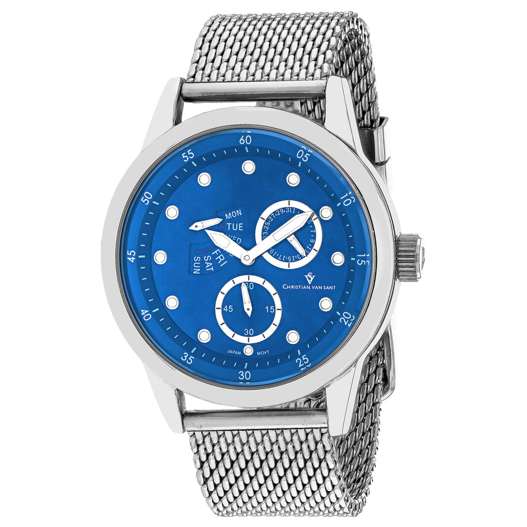 Christian Van Sant Men's Rio Blue Dial Watch - CV8717