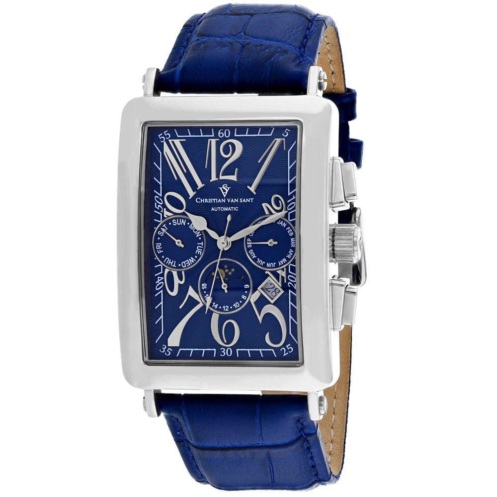 Image of Christian Van Sant Men's Prodigy Blue Dial Watch - CV9137
