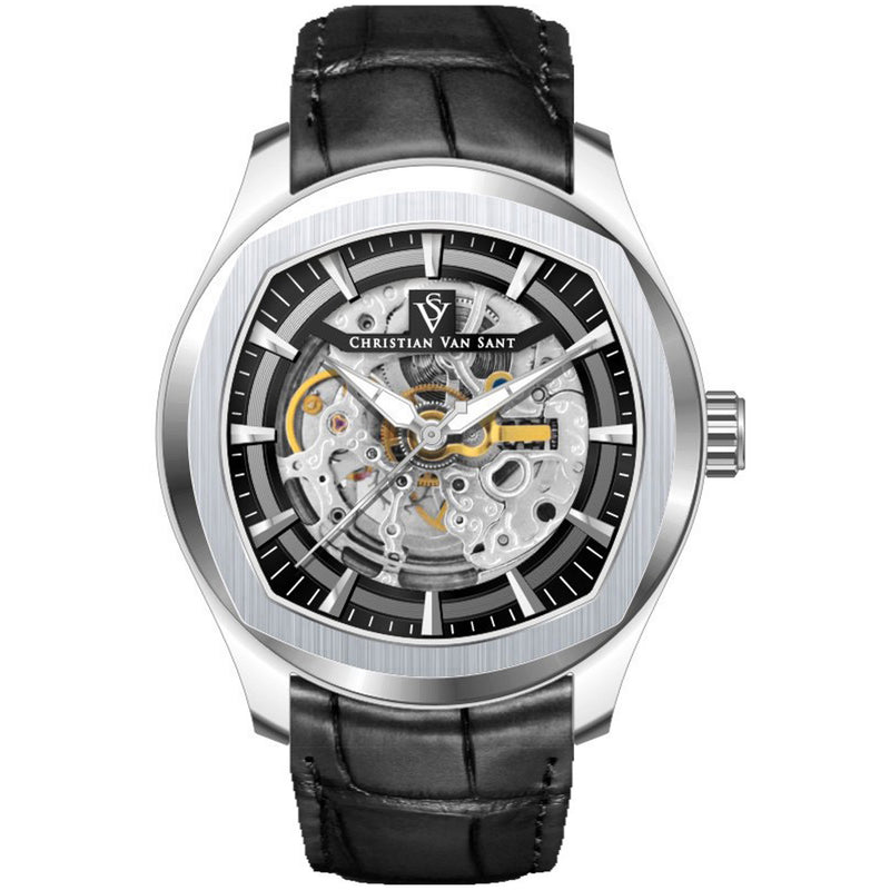 Christian Van Sant Men's Romeo Black Dial Watch - CV9500