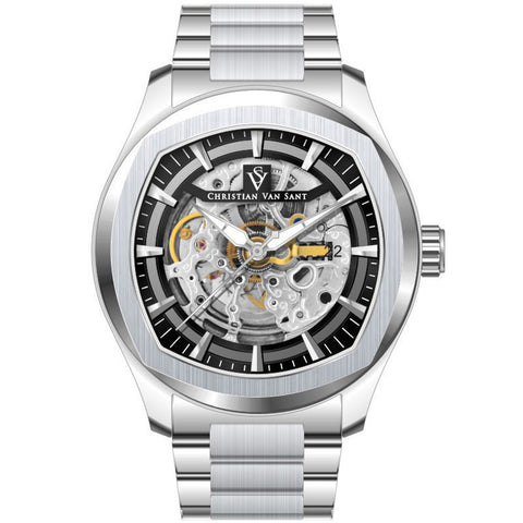 Christian Van Sant Men's Romeo Black Dial Watch - CV9504