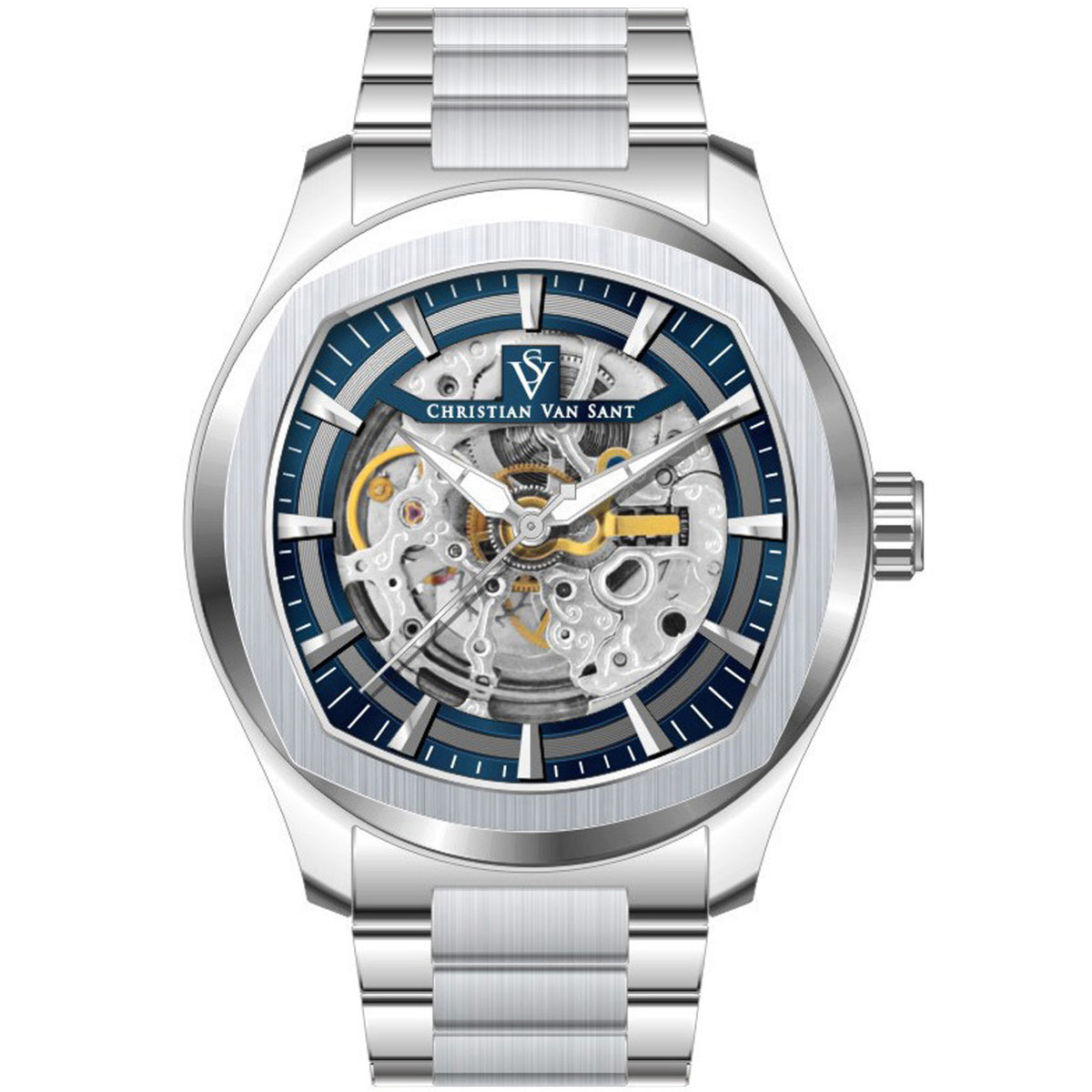 Christian Van Sant Men's Romeo Blue Dial Watch - CV9506