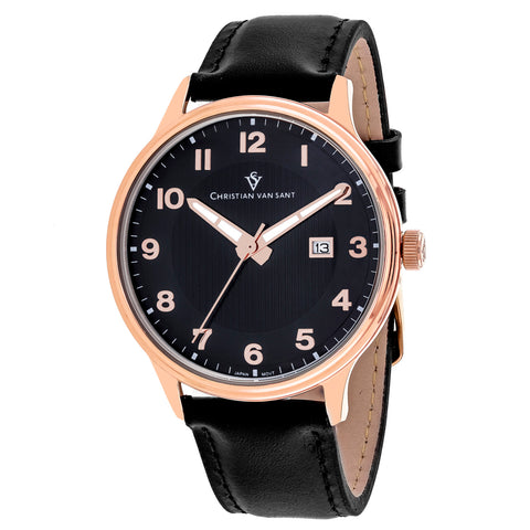 Christian Van Sant Men's Montero Black Dial Watch - CV9812