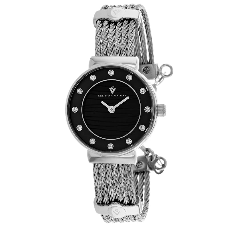 Christian Van Sant Women's Cavo Black Dial Watch - CV1291