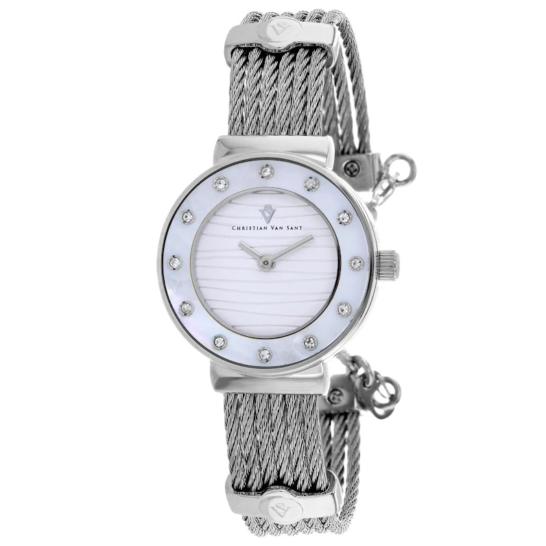 Christian Van Sant Women's Cavo Silver Dial Watch - CV1290